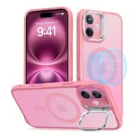 ESR รุ่น Classic Hybrid Case with Stash Stand (HaloLock) - เคส iPhone 16 Plus - สี Frosted Pink