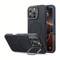ESR รุ่น Cloud Soft Case with Stash Stand (HaloLock) - เคส iPhone 16 Pro Max - สี Black