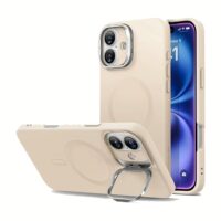 ESR รุ่น Cloud Soft Case with Stash Stand (HaloLock) - เคส iPhone 16 - สี Light Tan