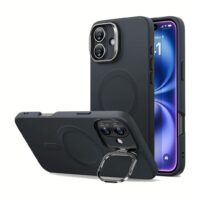ESR รุ่น Cloud Soft Case with Stash Stand (HaloLock) - เคส iPhone 16 Plus - สี Black