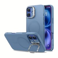 ESR รุ่น Cloud Soft Case with Stash Stand (HaloLock) - เคส iPhone 16 Plus - สี Light Blue