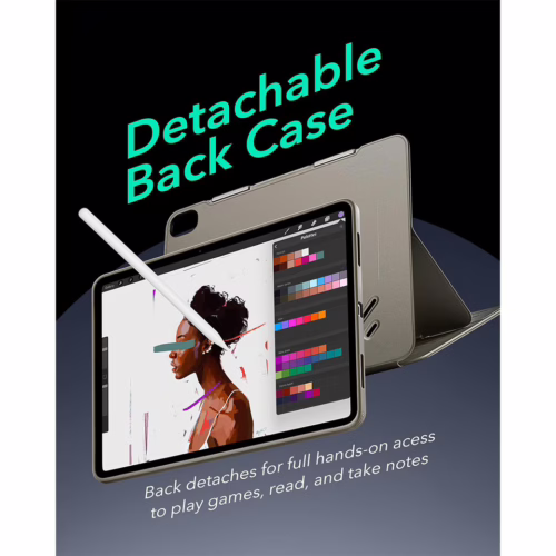 ESR รุ่น Shift Magnetic Case - เคส iPad Air 11" (2025/2024), iPad Air 10.9" (5th/4th Gen), iPad Pro 11" (1st Gen) - สี Titanium - Image 7