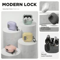 VRS รุ่น Modern Lock - เคส Galaxy Buds 3/ 3 Pro - สี White