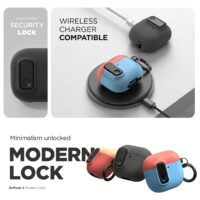 VRS รุ่น Modern Lock - เคส Airpods 4 - สี Peach/Coral