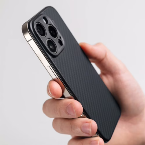 Suti รุ่น PhoneBack (Magsafe) - เคส iPhone 16 Pro Max - สี Carbon Fiber - Image 4