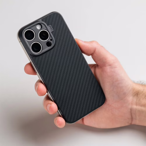 Suti รุ่น PhoneBack (Magsafe) - เคส iPhone 16 Pro Max - สี Carbon Fiber - Image 2