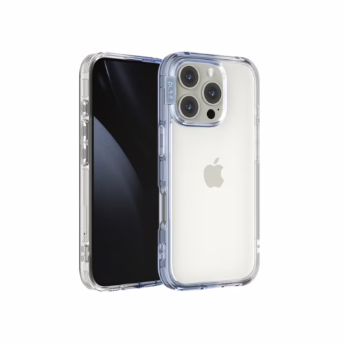 Ples รุ่น Lepi Air Layer TwoFace - เคส iPhone 16 Pro Max - สี Cashmere Blue/Transparent - Image 8