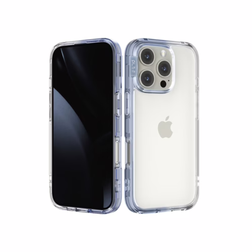 Ples รุ่น Lepi Air Layer TwoFace - เคส iPhone 16 Pro Max - สี Cashmere Blue/Transparent - Image 7