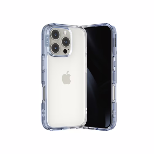 Ples รุ่น Lepi Air Layer TwoFace - เคส iPhone 16 Pro Max - สี Cashmere Blue/Transparent - Image 6