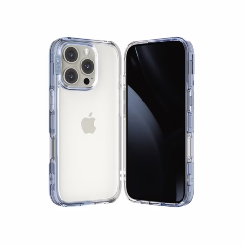 Ples รุ่น Lepi Air Layer TwoFace - เคส iPhone 16 Pro Max - สี Cashmere Blue/Transparent - Image 5