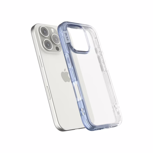 Ples รุ่น Lepi Air Layer TwoFace - เคส iPhone 16 Pro Max - สี Cashmere Blue/Transparent - Image 4