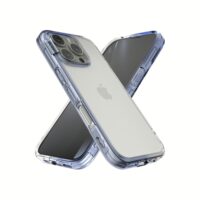 Ples รุ่น Lepi Air Layer TwoFace - เคส iPhone 16 Pro Max - สี Cashmere Blue/Transparent