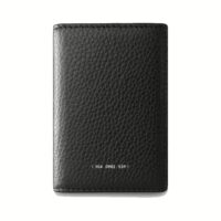 GRAMS(28) รุ่น 104 Fold-Out Wallet - กระเป๋าสตางค์ - สี Pebbled Black