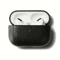 GRAMS(28) รุ่น 112 AirPods Pro Case (Pebbled Leather) - เคส AirPods Pro 2/1 - สี Black