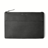 GRAMS(28) รุ่น 120 Leather Folio - ซองใส่ Macbook Pro 14" - สี Pebbled Black