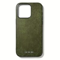 GRAMS(28) รุ่น 121 MagSafe Leather (Snowflake Leather) - เคส iPhone 15 Pro Max - สี Olive