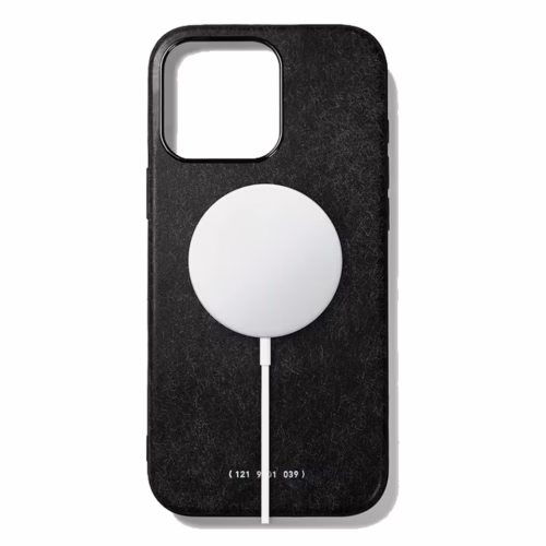 GRAMS(28) รุ่น 121 MagSafe Leather (Snowflake Leather) - เคส iPhone 16 Pro - สี Black - Image 3