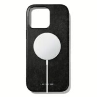 GRAMS(28) รุ่น 121 MagSafe Leather (Snowflake Leather) - เคส iPhone 16 Pro - สี Black