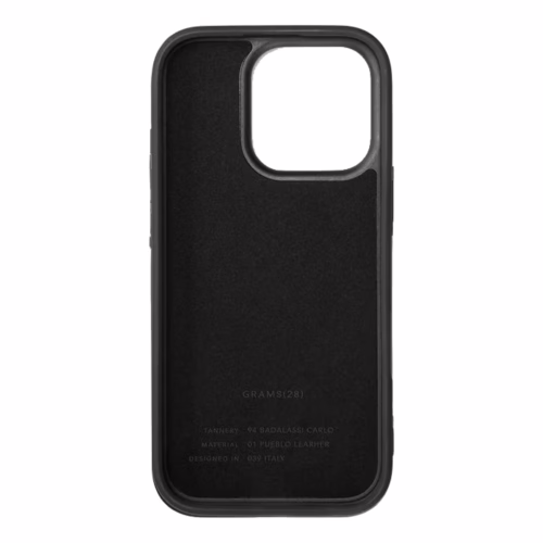 GRAMS(28) รุ่น 121 MagSafe Leather (Snowflake Leather) - เคส iPhone 16 Pro - สี Black - Image 5