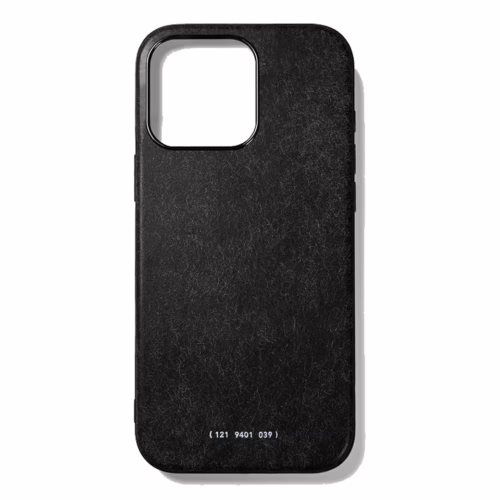 GRAMS(28) รุ่น 121 MagSafe Leather (Snowflake Leather) - เคส iPhone 16 Pro Max - สี Black