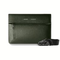 GRAMS(28) รุ่น 153 Sling Mini - กระเป๋า - สี Pebbled Dark Green