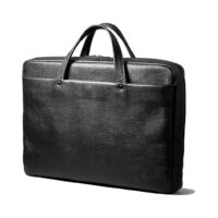 GRAMS(28) รุ่น 159 Folio Pro (Pebbled Leather) - กระเป่าใส่ Laptop 16" - สี Black