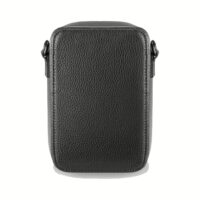 GRAMS(28) รุ่น 173 Vertical Sling (Pebbled Leather) - กระเป่า - สี Black