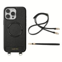 Custype รุ่น Original Design Case - Bundle Set - เคส iPhone 16 Pro Max - สี Black/Strap