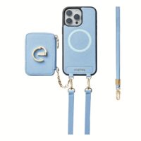 Custype รุ่น Original Design Case - Bundle Set - เคส iPhone 16 Pro Max - สี Blue (พร้อมกระเป๋าติดหลังมือถือและสาย)
