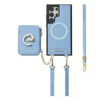 Custype รุ่น Original Design Case - Bundle Set - เคส Galaxy S25 Ultra - สี Blue (พร้อมกระเป๋าติดหลังมือถือและสาย)