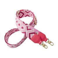 Custype รุ่น Adjustable Webbing Crossbody Phone Case Strap - สายคล้อง - ลาย Pink Rhombus
