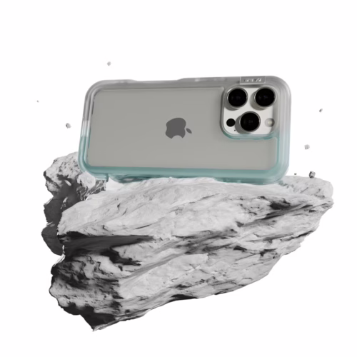 Ples รุ่น Arche TwoFace - เคส iPhone 16 Pro Max - สี Silver/Powder Blue - Image 4