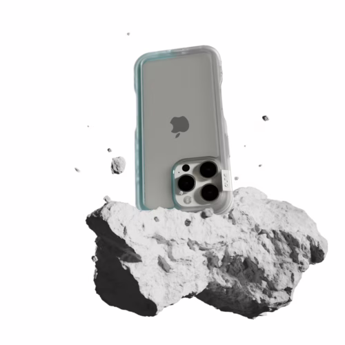 Ples รุ่น Arche TwoFace - เคส iPhone 16 Pro Max - สี Silver/Powder Blue - Image 5