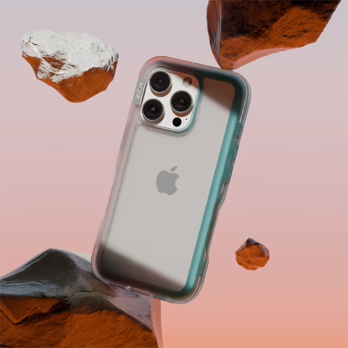 Ples รุ่น Arche TwoFace - เคส iPhone 16 Pro Max - สี Silver/Powder Blue - Image 10