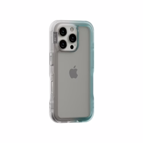 Ples รุ่น Arche TwoFace - เคส iPhone 16 Pro Max - สี Silver/Powder Blue - Image 2