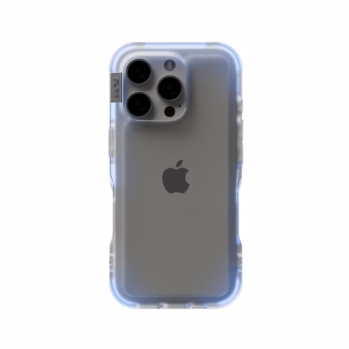 Ples รุ่น Arche TwoFace - เคส iPhone 16 Pro Max - สี Silver/Powder Blue - Image 9