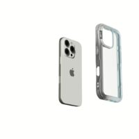 Ples รุ่น Arche TwoFace - เคส iPhone 16 Pro Max - สี Silver/Powder Blue