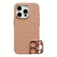 ohsnap! รุ่น Snap Case - เคส iPhone 16 Pro - สี Cognac Brown (พร้อมกรอบอลูมิเนียม)