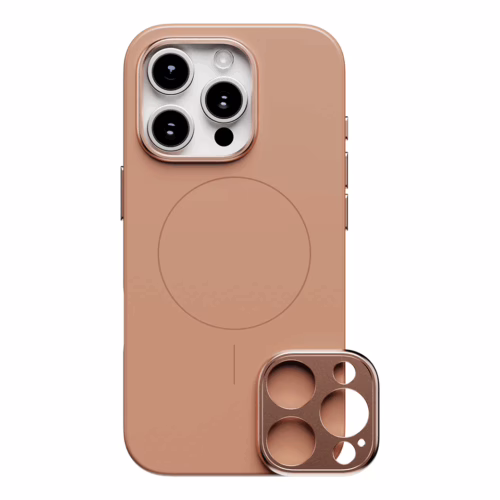 ohsnap! รุ่น Snap Case - เคส iPhone 16 Pro Max - สี Cognac Brown (พร้อมกรอบอลูมิเนียม)