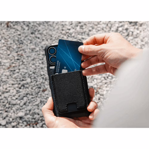 UAG รุ่น Metropolis Wallet - ที่เก็บบัตรติดหลังมือถือ - สี Kevlar Black - Image 9
