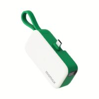 Momax รุ่น 1-Power Mini หัวชาร์จ USB-C - พาวเวอร์แบงค์ความจุ 5000 mAh - สี Green