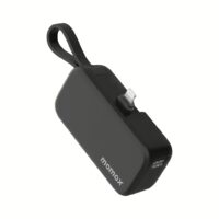 Momax รุ่น 1-Power Mini หัวชาร์จ Lightning - พาวเวอร์แบงค์ความจุ 5000 mAh - สี Black
