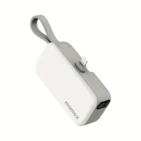 Momax รุ่น 1-Power Mini หัวชาร์จ Lightning - พาวเวอร์แบงค์ความจุ 5000 mAh - สี White
