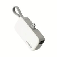 Momax รุ่น 1-Power Mini หัวชาร์จ USB-C - พาวเวอร์แบงค์ความจุ 5000 mAh - สี White