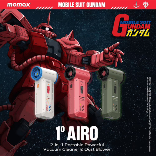 Momax รุ่น 1° Airo - พัดลม+ดูดฝุ่น แบบพกพา 2-in-1 - สี MS-06S-Red (Limited Edition) - Image 8