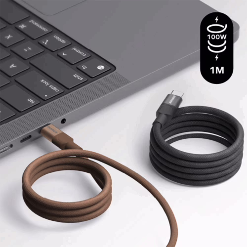 Momax สายชาร์จ รุ่น Mag.Link ชาร์จไว PD QC 3.0 100W USB-C to C (ยาว 1m) - สี Green - Image 3
