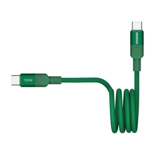 Momax สายชาร์จ รุ่น Mag.Link ชาร์จไว PD QC 3.0 100W USB-C to C (ยาว 1m) - สี Green - Image 2