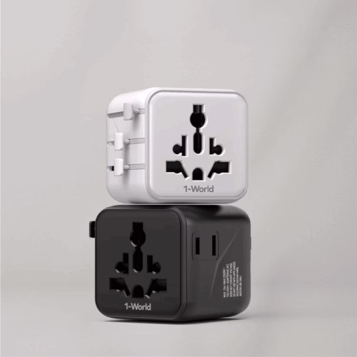 Momax หัวแปลงปลั๊กไฟ รุ่น 1‑World AC 2 ช่อง พร้อมระบบกันไฟ รองรับสูงสุด 2500W - สี White - Image 5